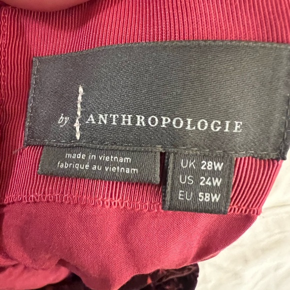 Anthropologie Elegant Velvet Patterned Mock Neck Mini Dress - Picture 11 of 12